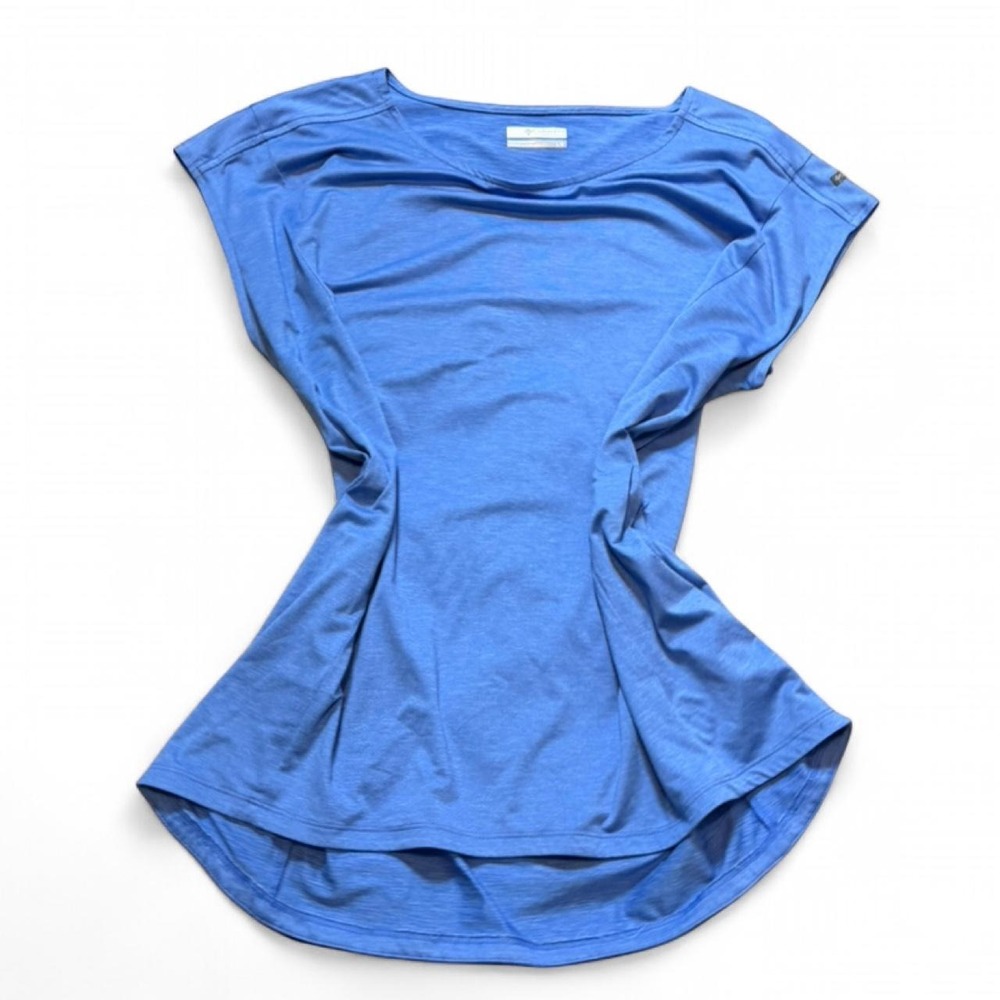 Columbia Medium Blue Boundless Trek Tee, Women's Size L